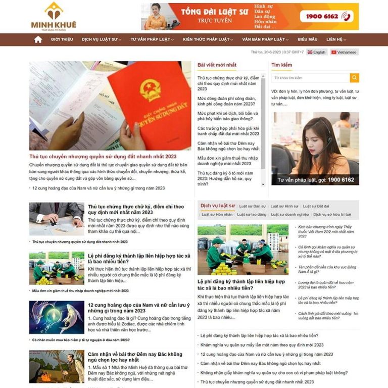 Mẫu web luật sư 05