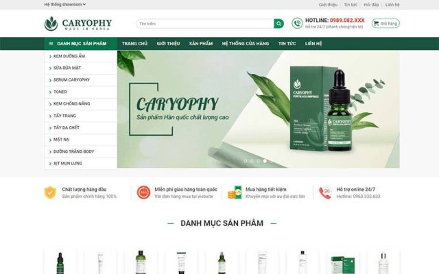 Mẫu web mỹ phẩm 10
