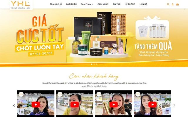 Mẫu web mỹ phẩm 14
