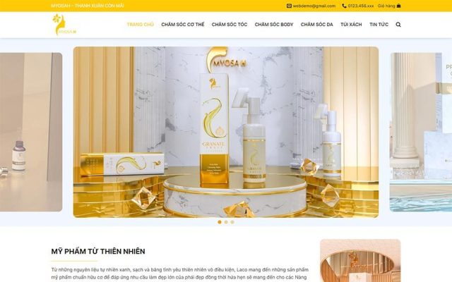 Mẫu web mỹ phẩm 17