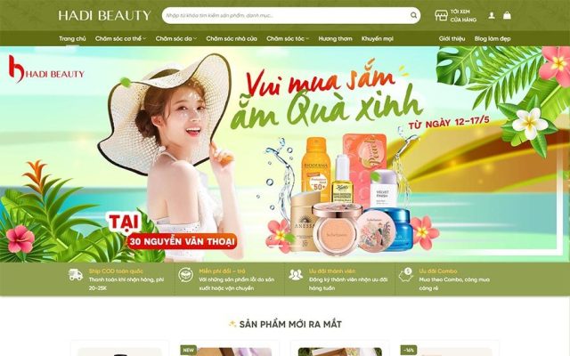 Mẫu web mỹ phẩm 20