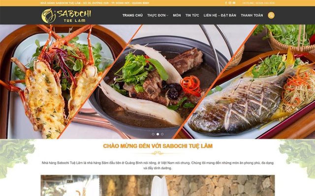 Mẫu web nhà hàng 04
