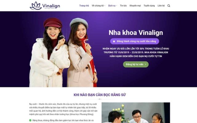 Mẫu web dịch vụ nha khoa 03