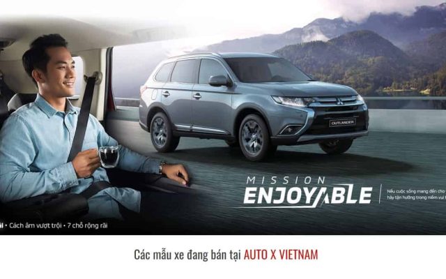 Mẫu web landing page giới thiệu ôtô