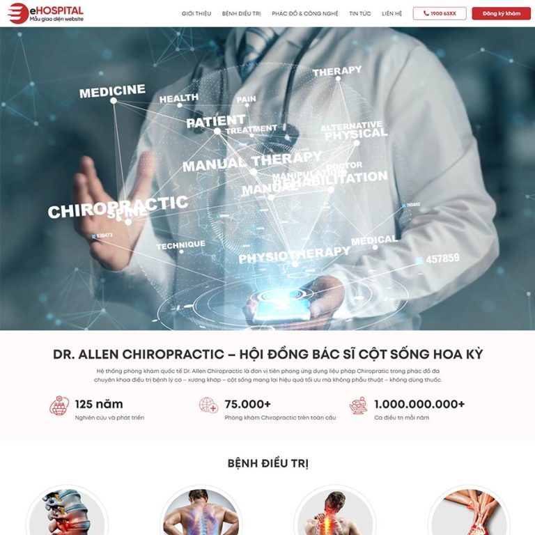 Mẫu website nha khoa, phòng khám