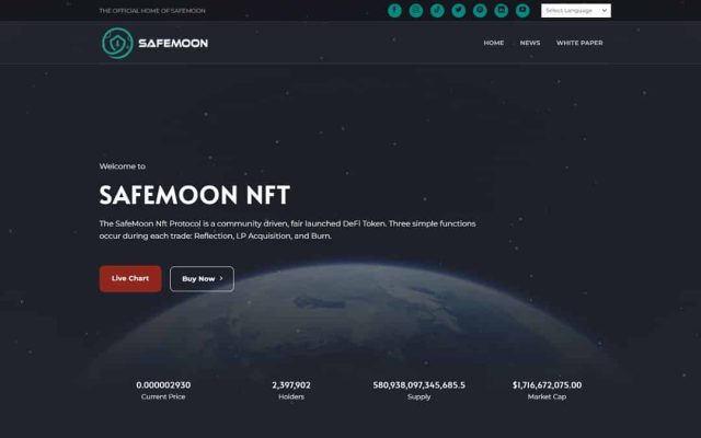Mẫu web landing page giới thiệu tiền điện tử – crypto 01
