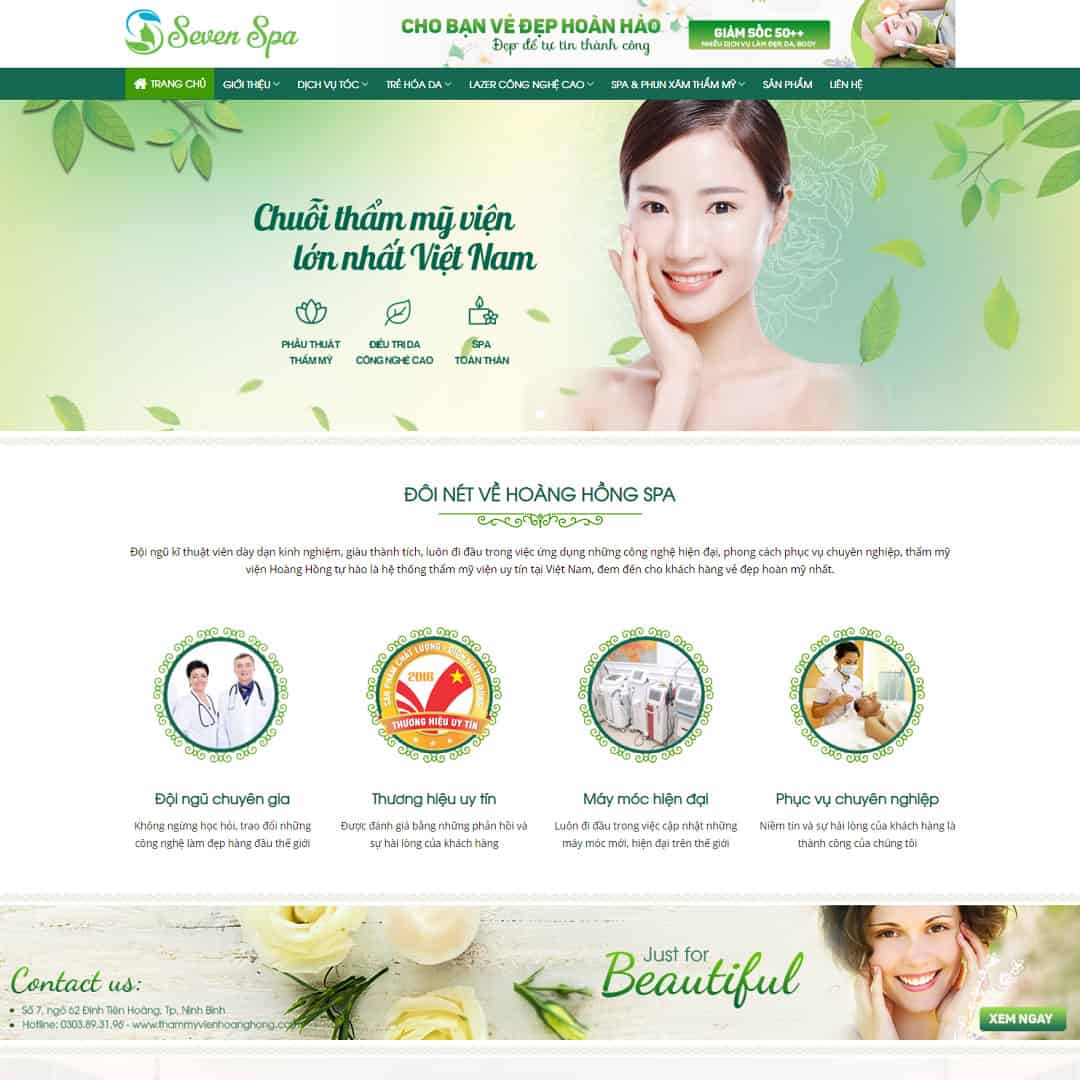Mẫu web spa làm 03