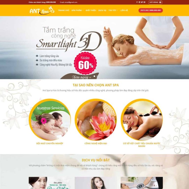 Mẫu web spa làm 05