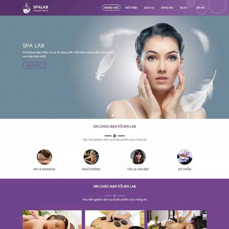 Mẫu web spa làm 06