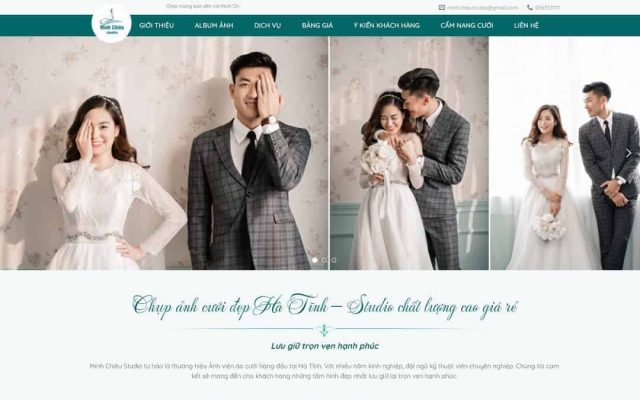 Mẫu web dịch vụ studio, chụp ảnh cưới 02