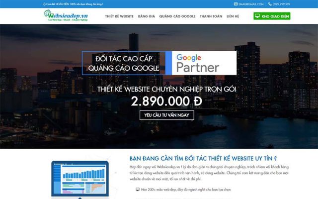 Mẫu web công ty thiết kế 02