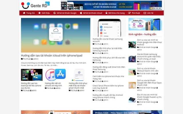 Mẫu web tin tức 03