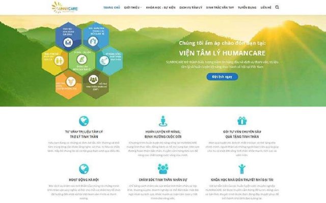 Mẫu web dịch vụ tư vấn tâm lý