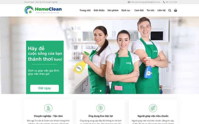 Mẫu web dịch vụ vệ sinh, dọn dẹp nhà cửa 03