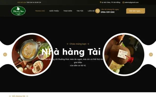 Mẫu web nhà hàng cao cấp – 7
