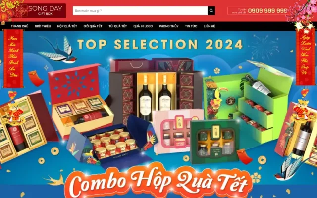 Mẫu web bán quà tết 01