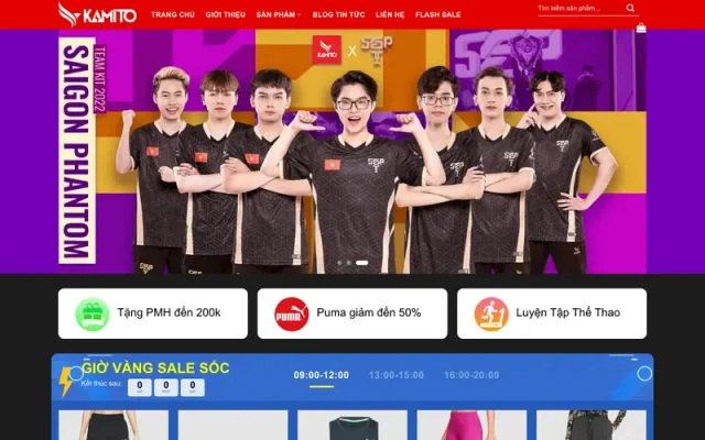 Mẫu web bán giày