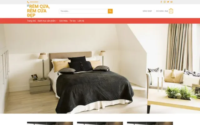 Mẫu web rèm cửa