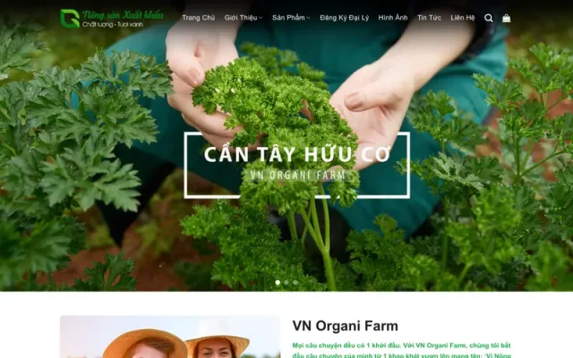 Mẫu web nông sản 02