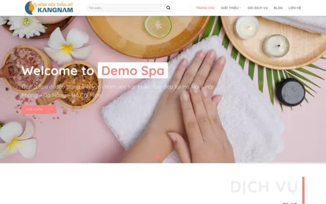 Mẫu web dịch vụ spa 07