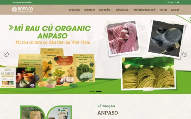 Mẫu web bán thực phẩm 07