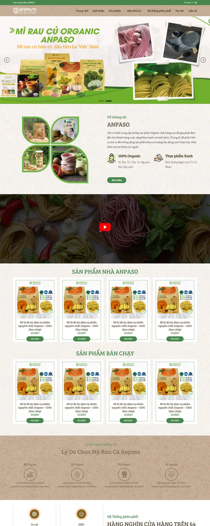 Mẫu web bán thực phẩm 07