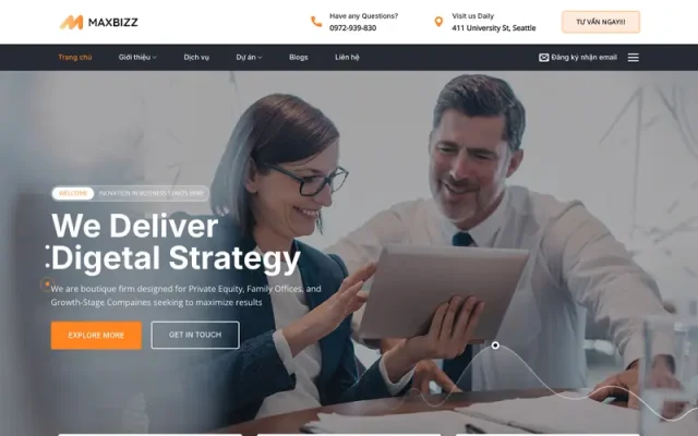 Mẫu web công ty tư vấn luật 3