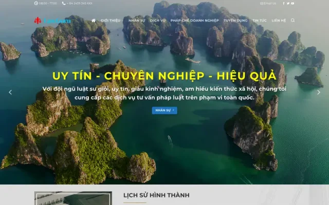 Mẫu web công ty tư vấn luật 2