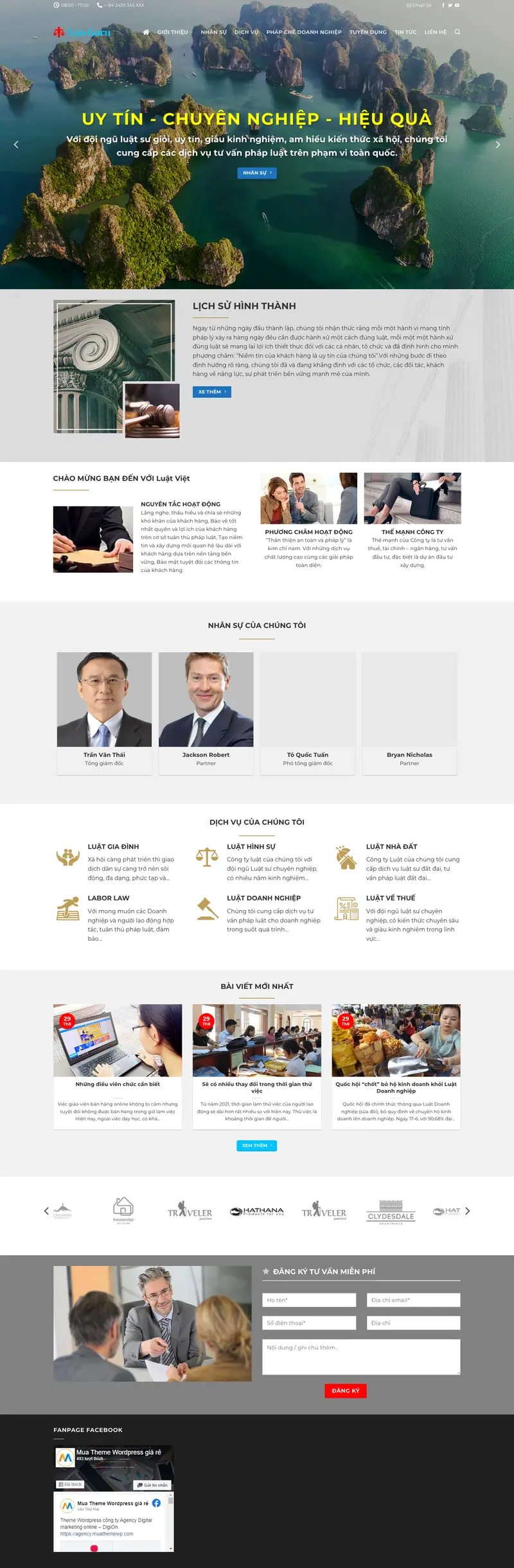 Mẫu web công ty tư vấn luật 2