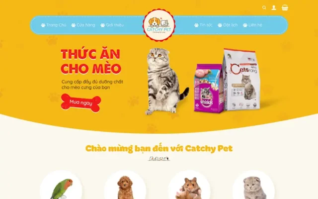 Mẫu web thú cưng 02
