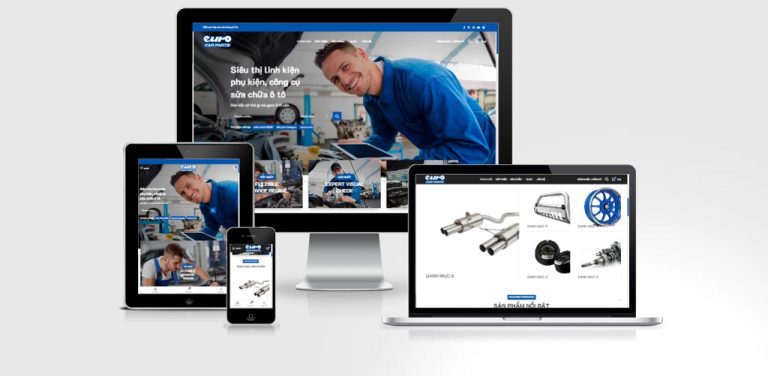 Theme Wordpress Elementor bán linh kiện ôtô