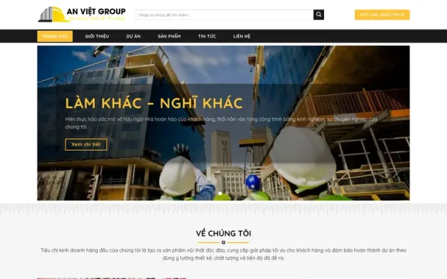 Mẫu web xây dựng 05