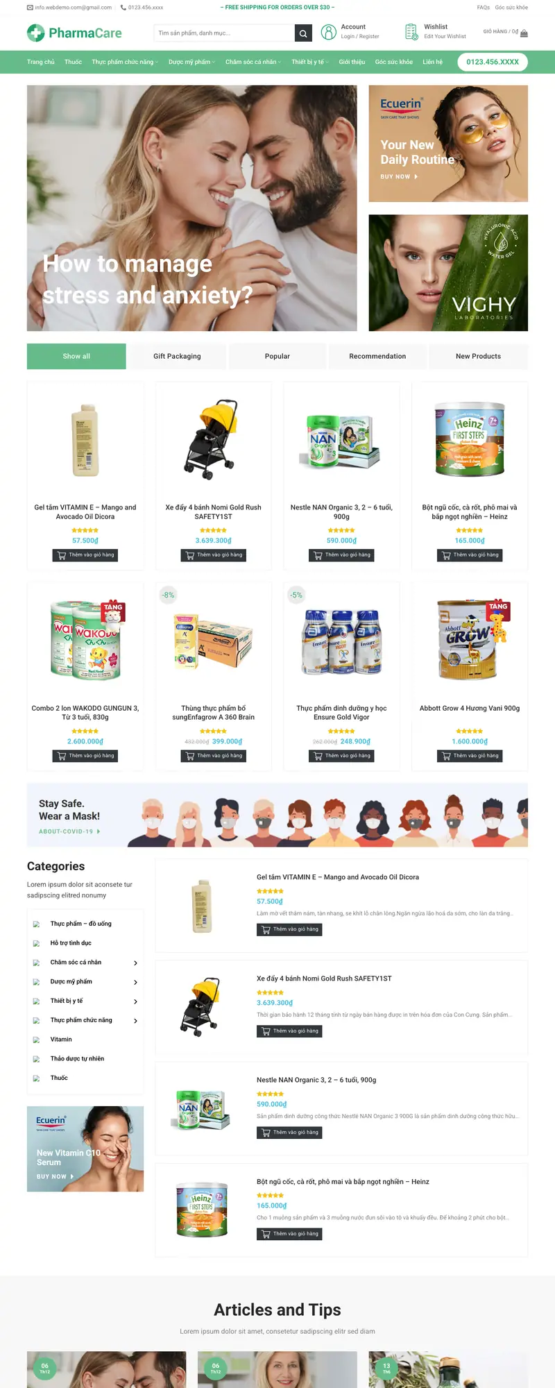 Mẫu web nhà thuốc 06