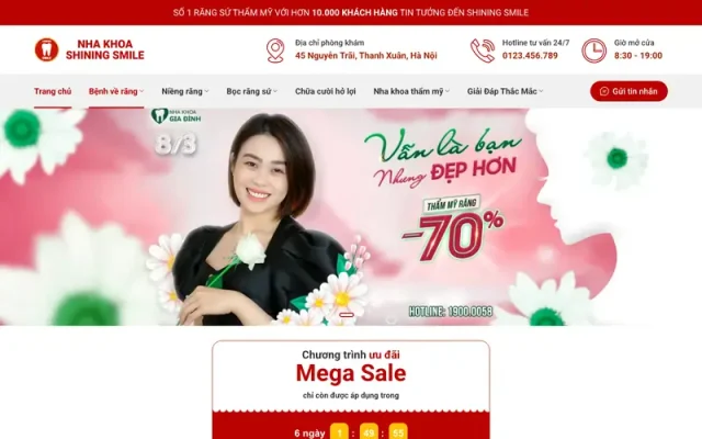Mẫu web nha khoa 05