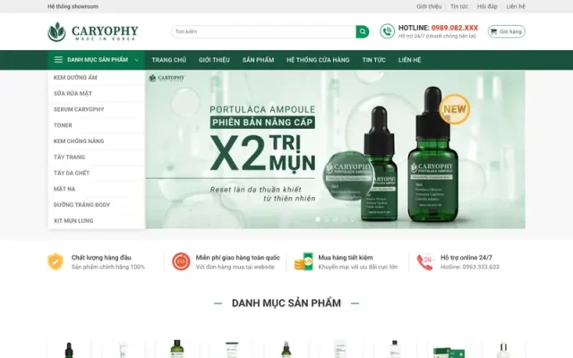Mẫu web mỹ phẩm 25
