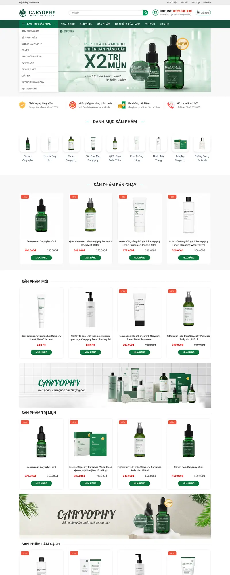 Mẫu web mỹ phẩm 25