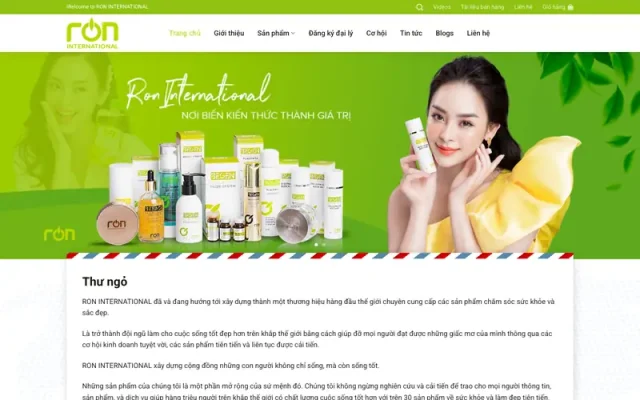 Mẫu web bán dược phẩm và mỹ phẩm 04