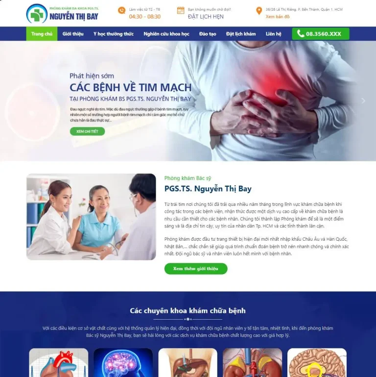 Theme wordpress phòng khám 05