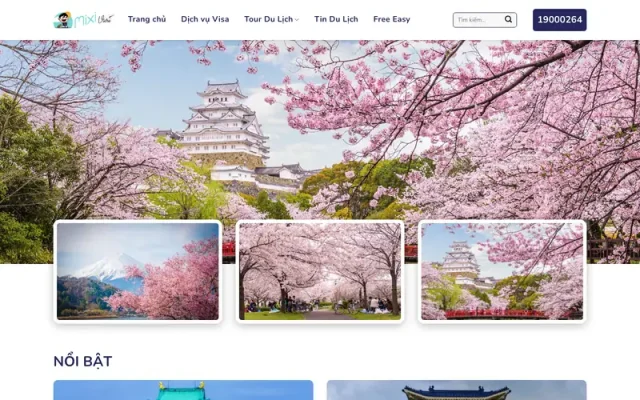 Mẫu web du lịch 9