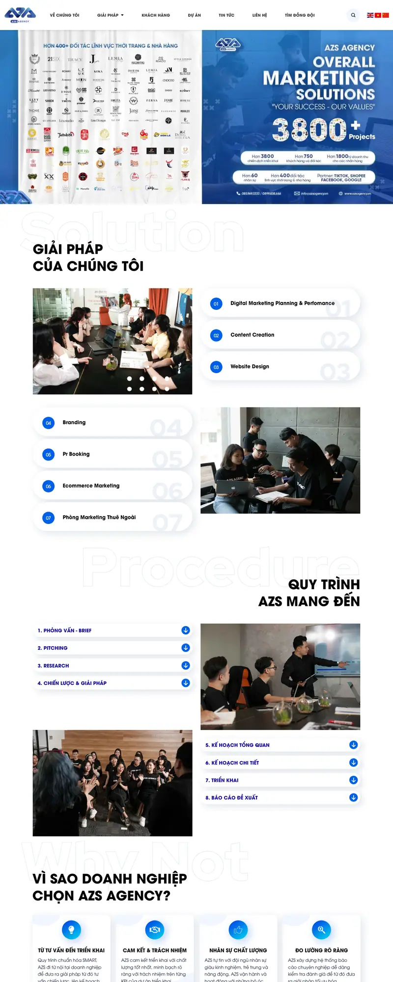 Mẫu web công ty marketing, agency digital, thiết kế
