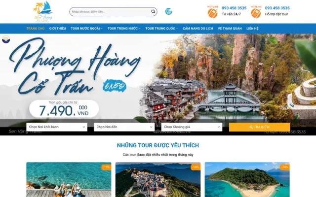 Mẫu web du lịch cao cấp 25