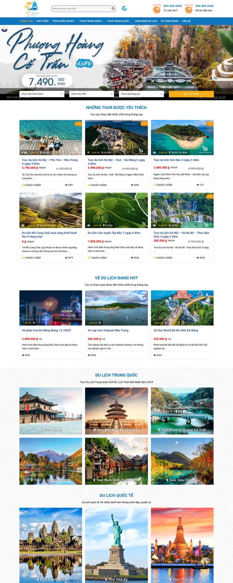Mẫu web du lịch cao cấp 25