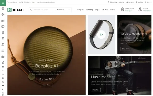 Mẫu web điện máy 3