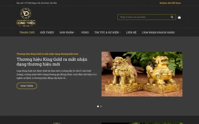 Mẫu web bán đồ phong thủy 02