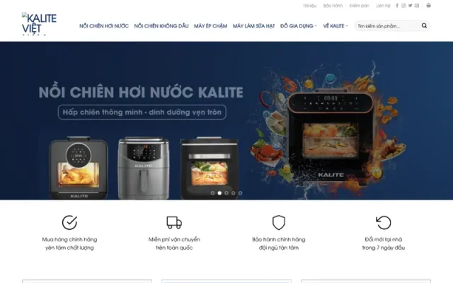 Mẫu web bán thiết bị gia dụng 02