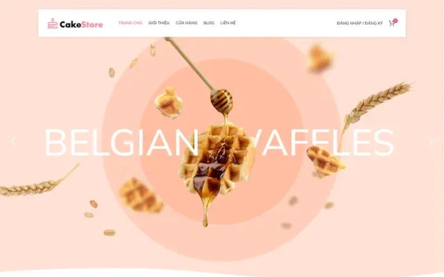 Mẫu web bán bánh kem – bánh ngọt