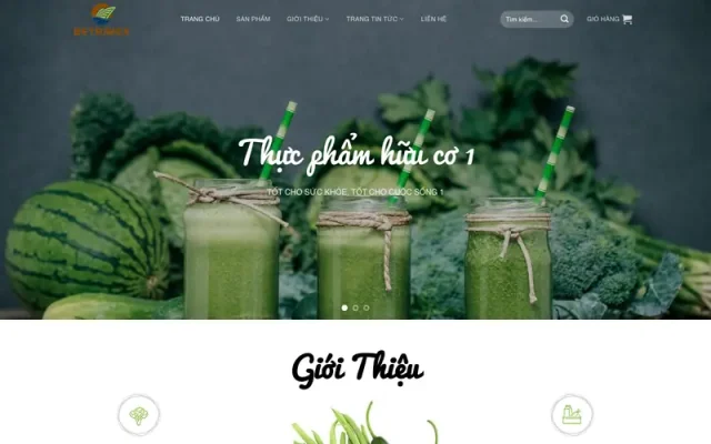 Mẫu web thực phẩm sạch 28