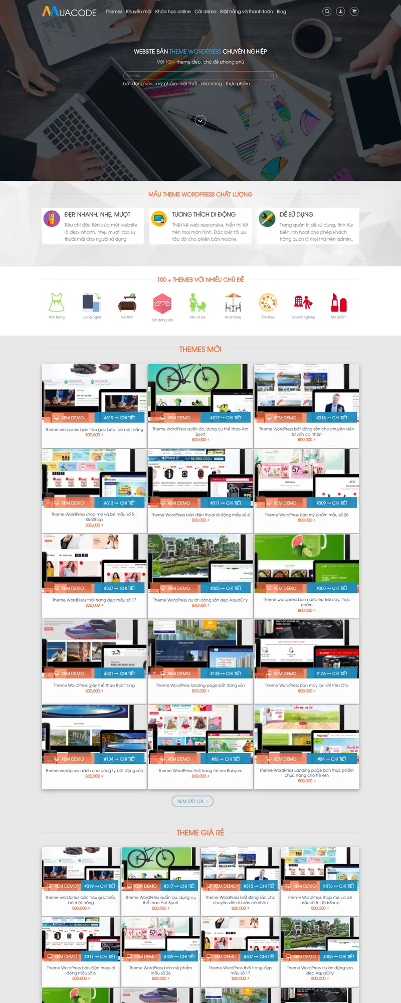 Mẫu web bán