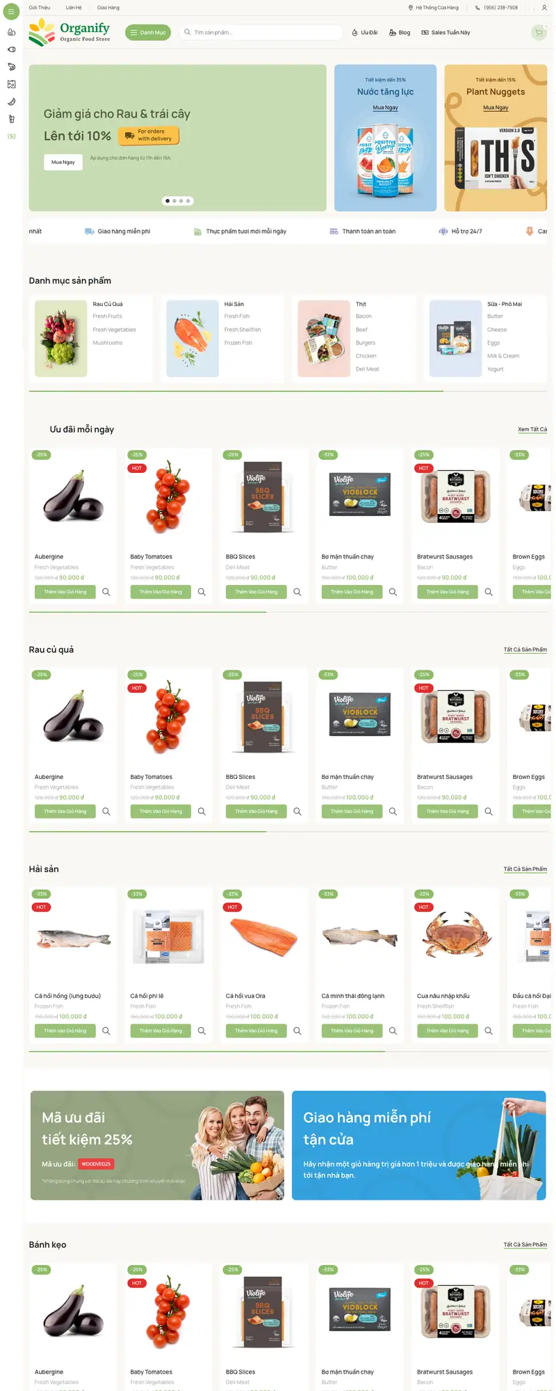 Mẫu web thực phẩm 3