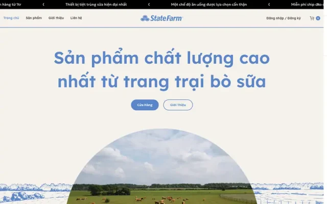 Mẫu web thực phẩm 4